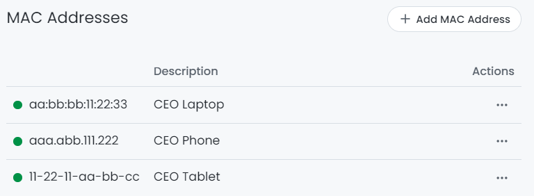 Device-based filtering using MAC Address on Zenarmor