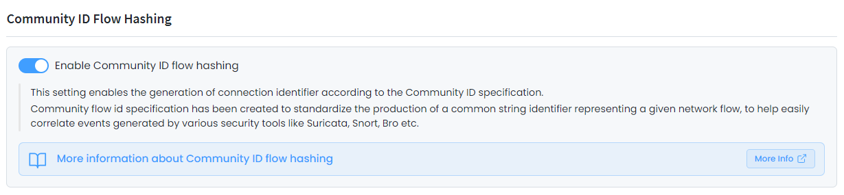 Enabling Community ID Flow Hashing in Policy