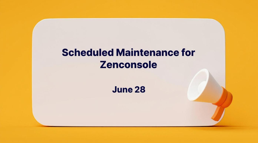 Scheduled Maintenance for Zenconsole